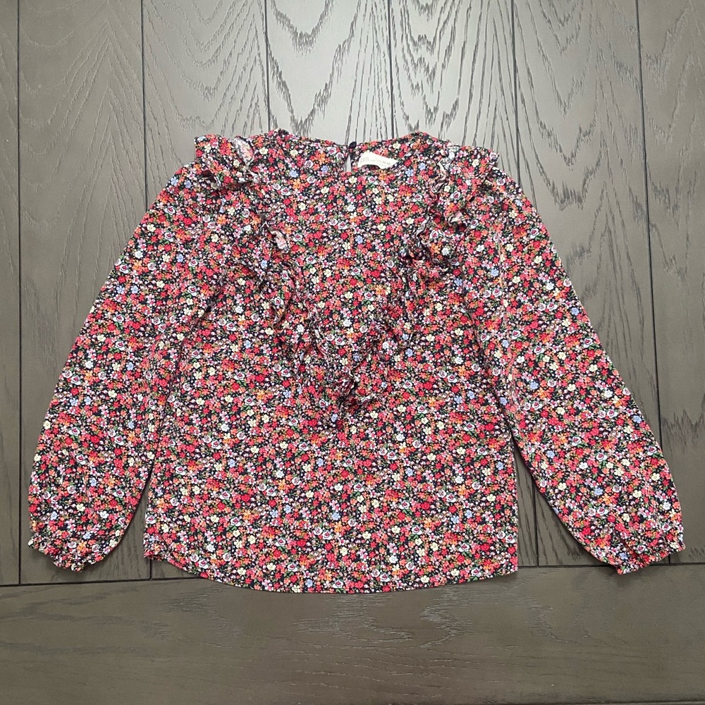 Girls Zara Floral Blouse Size 11/12